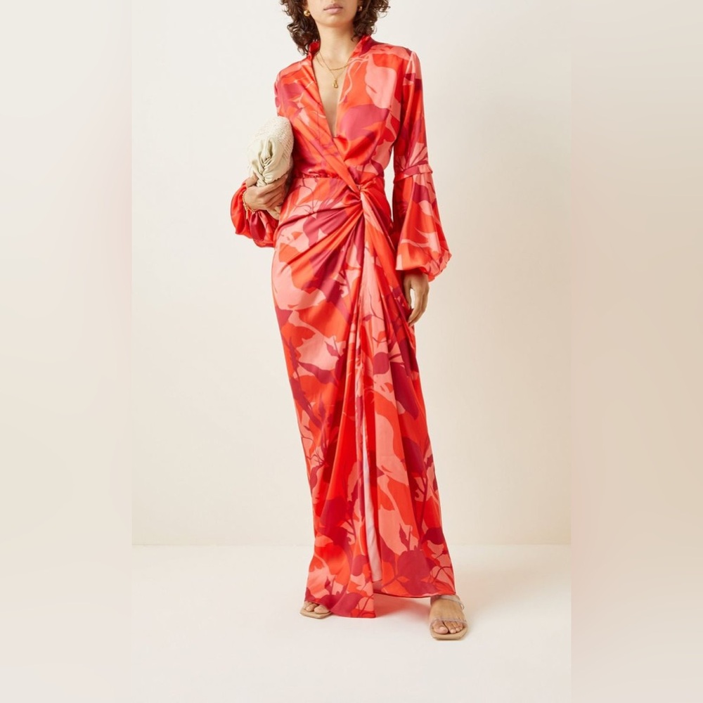 Andres Otalora Silk Maxi Gown
